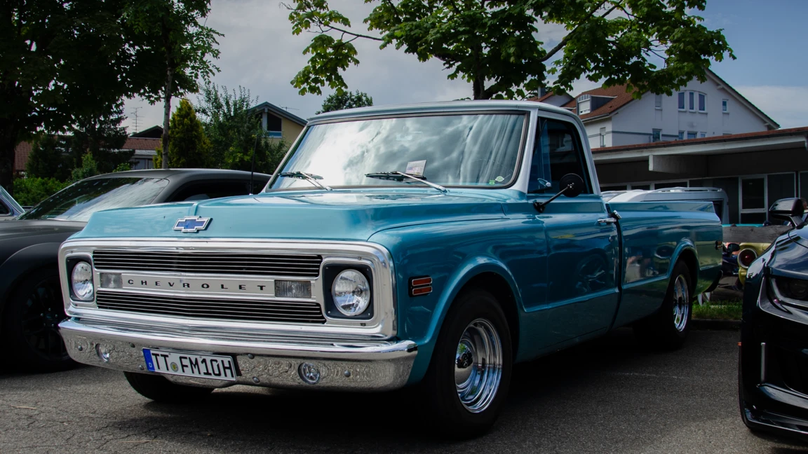 Chevrolet-Pickup-Blau Chevrolet-Pickup-Blau