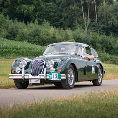 Jaguar XK150 Sports Car auf der Lindau-Klassik Rallye