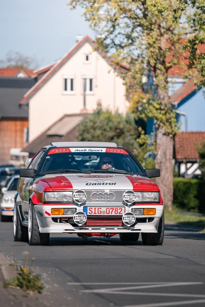 Audi Sport Quattro mit Rallye-Look beim Oldtimertreffen Wasserburg 2026