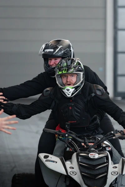 Zwei Personen auf einem Quad w&auml;hrend der Motorradwelt 2026 in Friedrichshafen