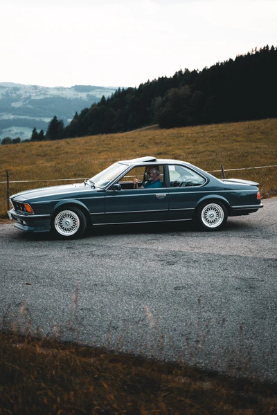 BMW 3er E21 auf der Lindau-Klassik Rallye in l&auml;ndlicher Umgebung