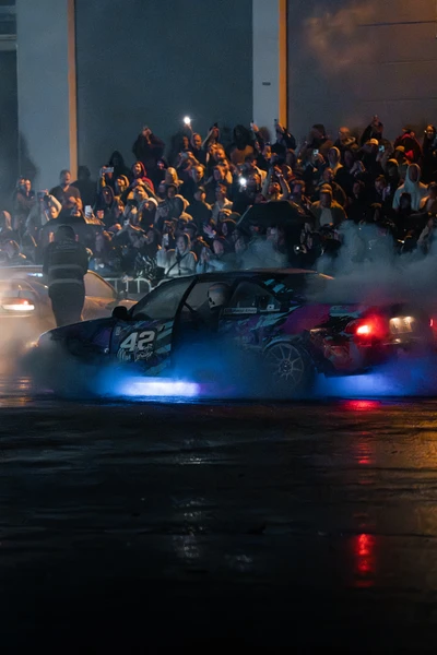Drift & Beatz Event bei der Tuning World 2026 Drift-Show mit Rennwagen auf der Tuning World 2026 in Friedrichshafen