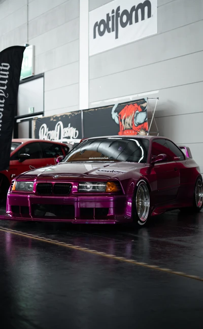 Lila getunter BMW auf der Tuning World Bodensee 2026