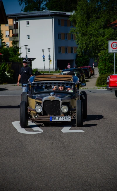Oldtimer-Fahrzeug bei American-Dream-V8 Treffen in Lindenberg
