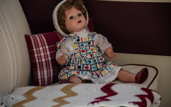 Wohnwagenpuppe