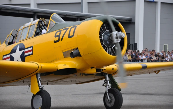 gelbesFlugzeugFront