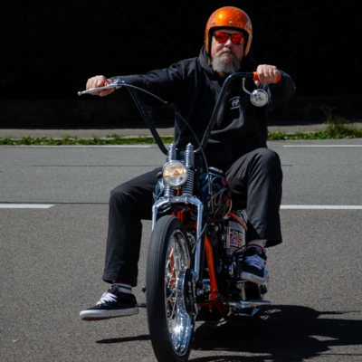 Motorrad-Orange